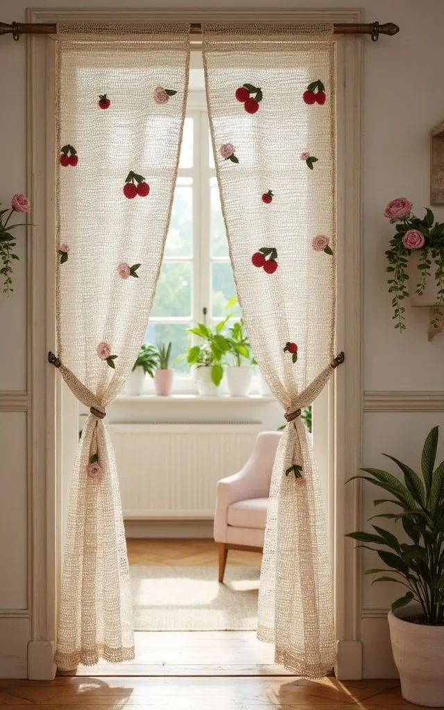 staging tmp upload cottagecore decor whimsical crochet cherry curtains for a cozy home 🍒🌸✨ 640x1024