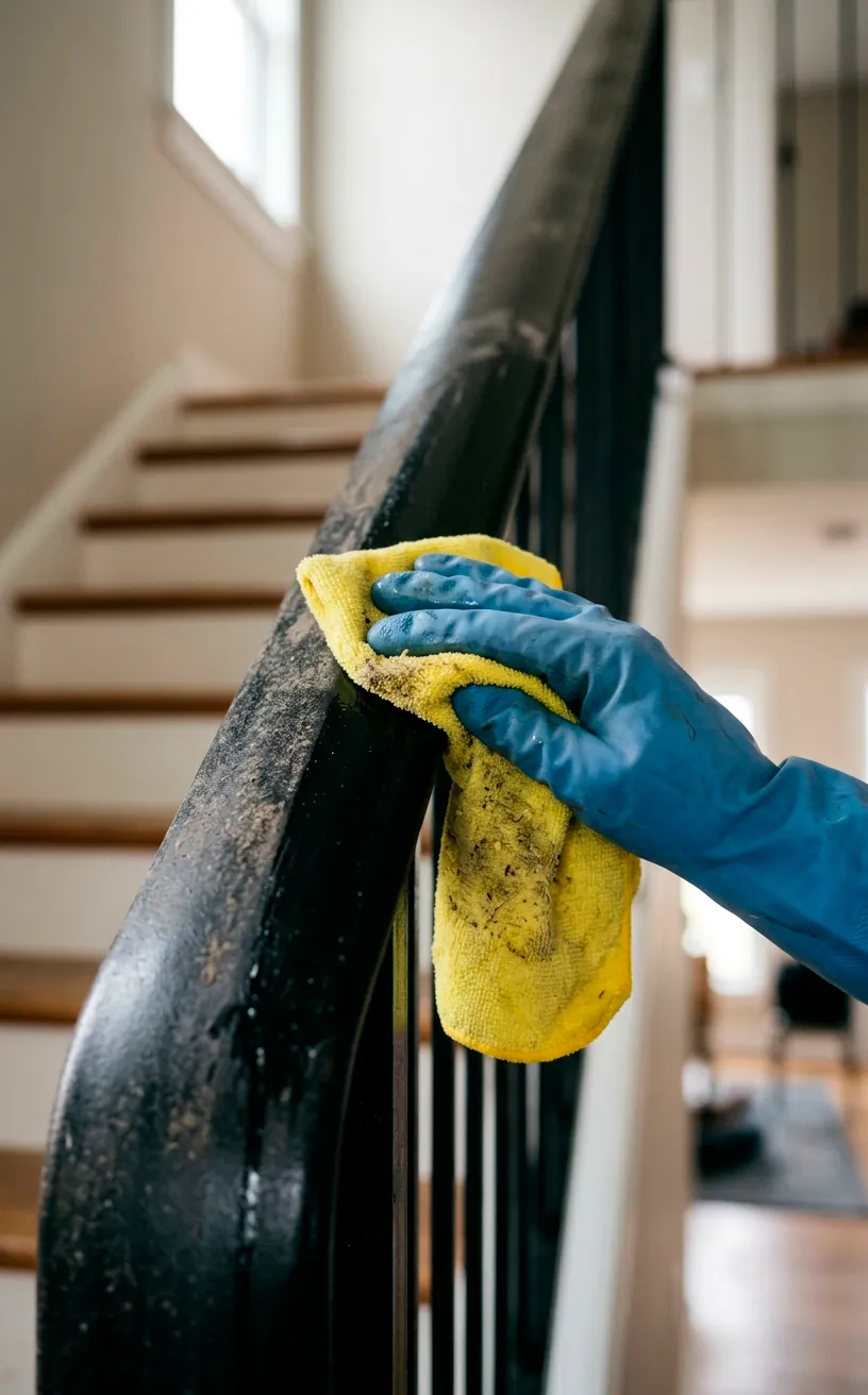 Cleaning Railing How to Maintain and Paint Mild Steel Staircase Railings - NestingMuse