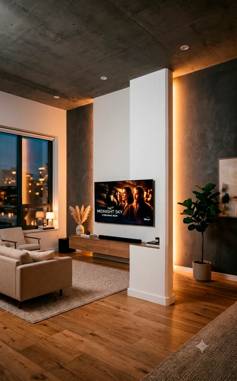 15 Vertical TV Wall Ideas for Small Spaces to Draw the Eye Up - NestingMuse